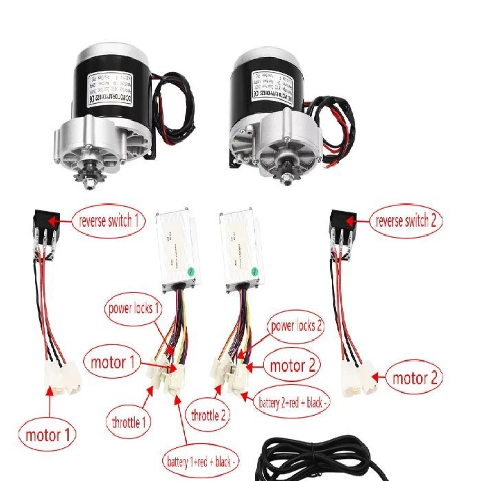 24V/36V komplet za predelavo električnega skuterja 10in